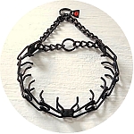 Herm Sprenger Black Stainless Steel Ultra Plus Twin O Ring Prong Collar